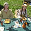 Viking wedding : the groom and bride's table